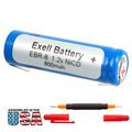 Exell Battery Razor Battery For Braun 2500, 2501, 2505, 2514, 2515, 2520, 2525 EBR-8